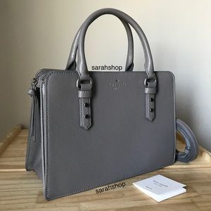 NWT Kate Spade Mulberry Lise Satchel/Cossbody Bag in Hare Grey